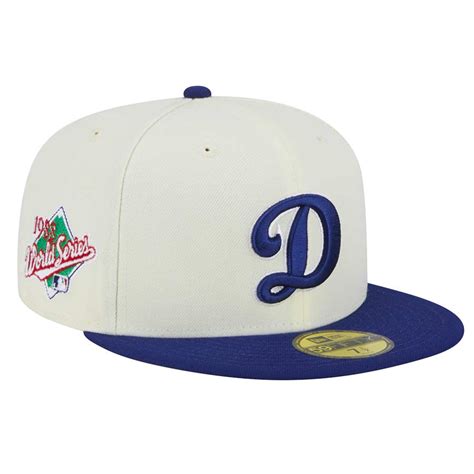 Los Angeles Dodgers Script D Logo Chrome Retro MLB Throwback 1988 WS Patch Gray UV 59FIFTY ...