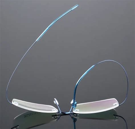 Ultralight Eyewear Frames Women Men Flexible Optical Glasses Frames Alloy Frameless Eyeglasses ...