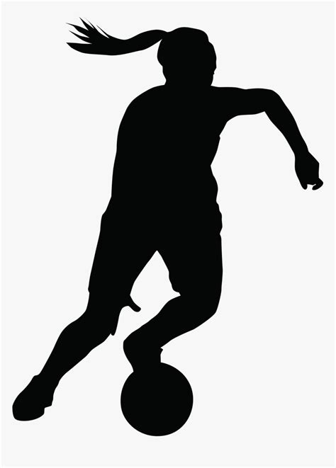 Women"s Basketball Female Silhouette - Female Basketball Player Clipart, HD Png Download - kindpng