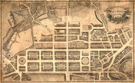 Antique Map of Edinburgh New Town 1819