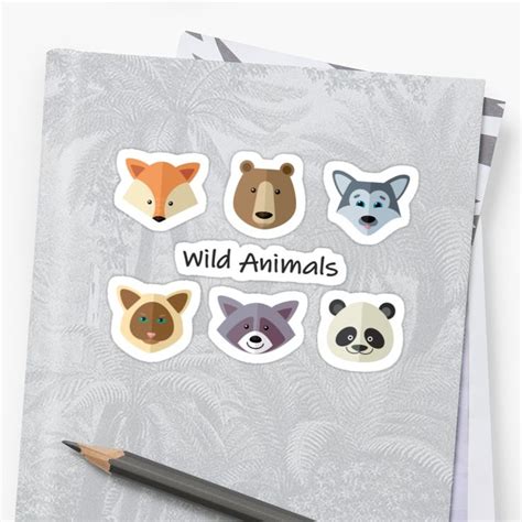 'Wild Animals' Sticker by alijun | Animals wild, Animal stickers, Animals