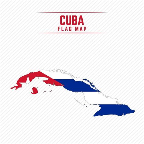 Flag Map of Cuba 2400600 Vector Art at Vecteezy