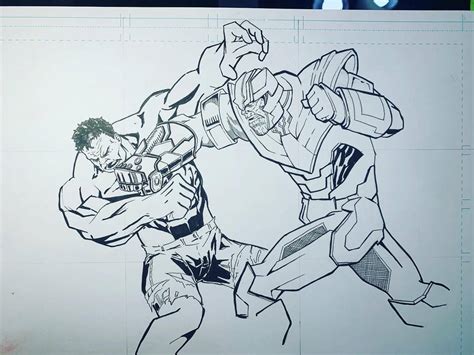 Thanos vs Hulk by JMedina1221 on DeviantArt