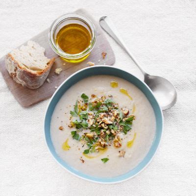 Celeriac Soup With Toasted Hazelnuts & Truffle Oil Recipe | Waitrose & Partners | Receita