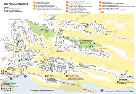 Los Alamos Tourist Attractions Map - Ontheworldmap.com