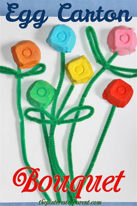 Egg Carton Flower Bouquet – The Pinterested Parent