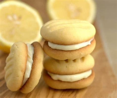 Biscuits fourrés crème au citron - délicieux gâteau au citron votre goûter