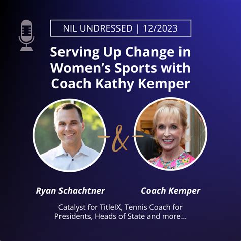 Serving Up Change in Women’s Sports with Coach Kathy Kemper | NIL Undressed Podcast with Coach ...