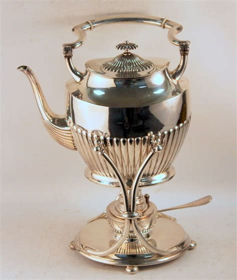 Currently at the #Catawiki auctions: Antique Silver Plate Tea Kettle ...