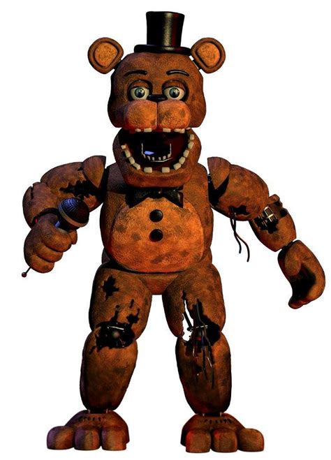 Withered Freddy (merchandise render full body) | Five Nights At Freddy's Amino