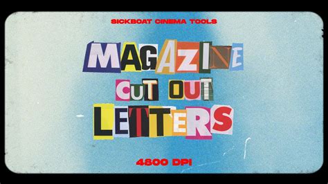 MAGAZINE CUT OUT LETTERS PNG + Animations | Collage Letters PNG - YouTube