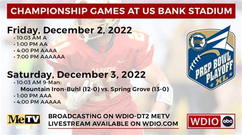 Watch the MSHSL Prep Bowl Live - WDIO.com – With you for life