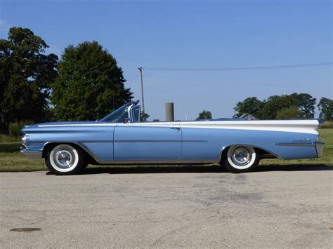 1959 Oldsmobile 98 Blue + White Two Tone Convertible 394cu/315hp ...