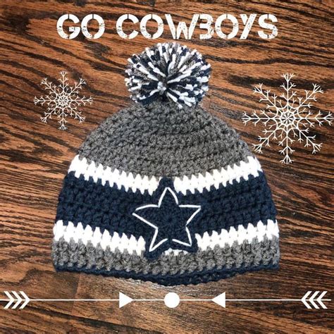 Custom Crochet ⭐️Dallas Cowboys⭐️Beanie #gocowboys #americasteam | Cowboy crochet, Custom ...