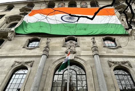 WATCH: Massive Tricolour Flutters High At Indian High Commission ...