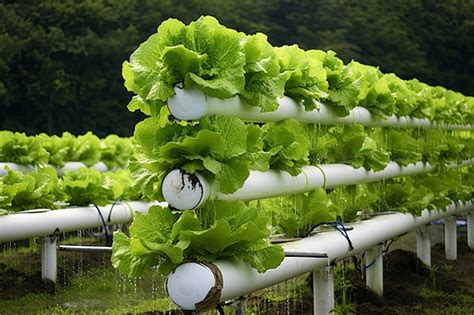 Premium Photo | Hydroponic lettuce growing