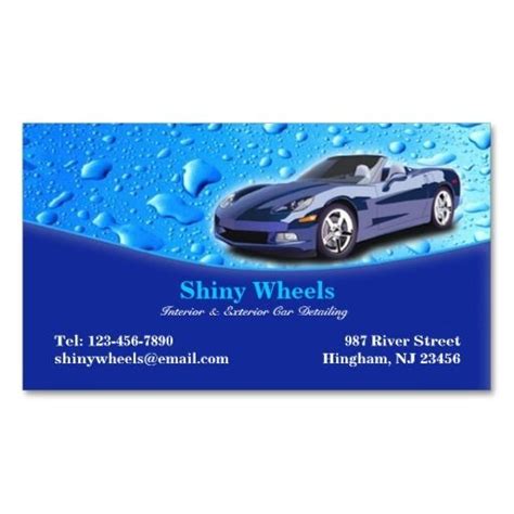 Car Detailing Business Cards Templates | williamson-ga.us