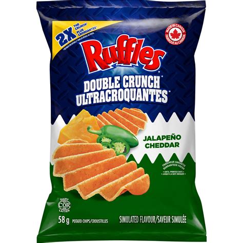 Ruffles Double Crunch Jalapeño Cheddar Potato Chips | Walmart Canada