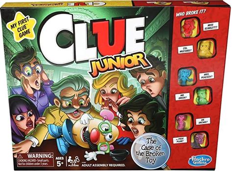 Amazon.com: Hasbro Gaming Clue Junior Game: Toys & Games in 2021 | Clue games, Clue, Hasbro