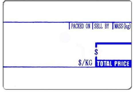 SCALE LABEL 58 X 40MM 21,000PC BLUE - AUPOS