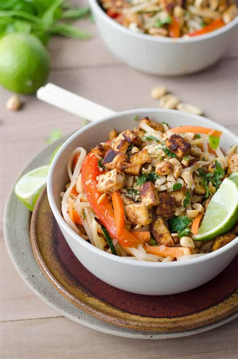 Easy Spicy Vegan Pad Thai Recipe - Delish Knowledge