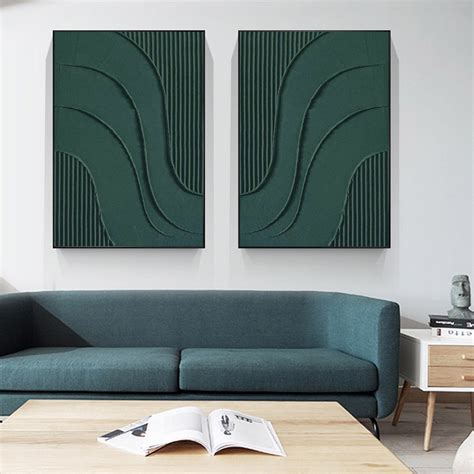 Green Minimalist Painting Green Abstract Painting Green Wall - Etsy