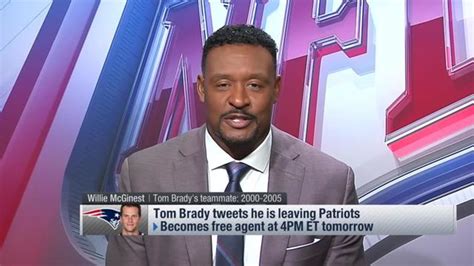 Willie McGinest reacts to Tom Brady's Patriots departure