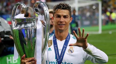 Cristiano Ronaldo becomes first player to win five Champion League ...