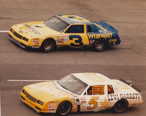A hotly contested race for position in 1987 between Dale Earnhardt and Geoff Bodine. | Nascar ...