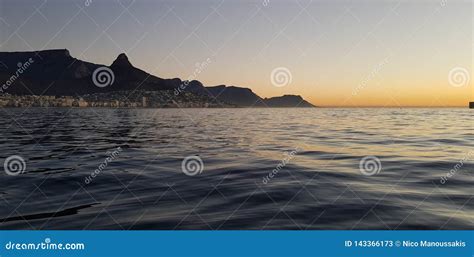 Cape Town sunset cruise stock image. Image of cape, sunset - 143366173