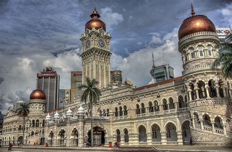 HD wallpaper: sultan abdul samad building, architecture, built ...