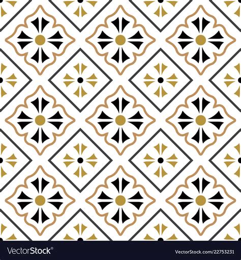 Tile pattern seamless design Royalty Free Vector Image