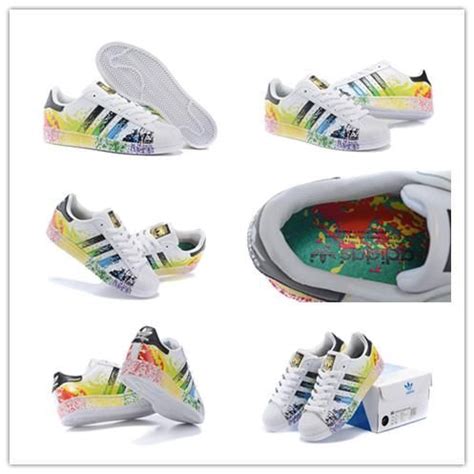 Adidas Superstar Rainbow Paint Adidas Superstar Sneaker, Adidas ...