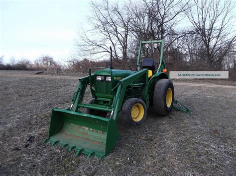 John Deere 850 4wd Diesel Tractor With Loader And Backhoe