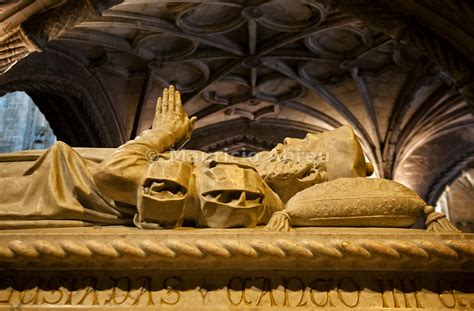 Images of Portugal | Tomb of Vasco da Gama inside the church of the Jerónimos Monastery, a ...