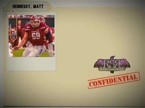 Baltimore Ravens: Ravens Draft Central - Matt Hennessy, C, Temple