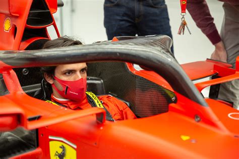 Carlos Sainz prepares for first test in Ferrari F1 car