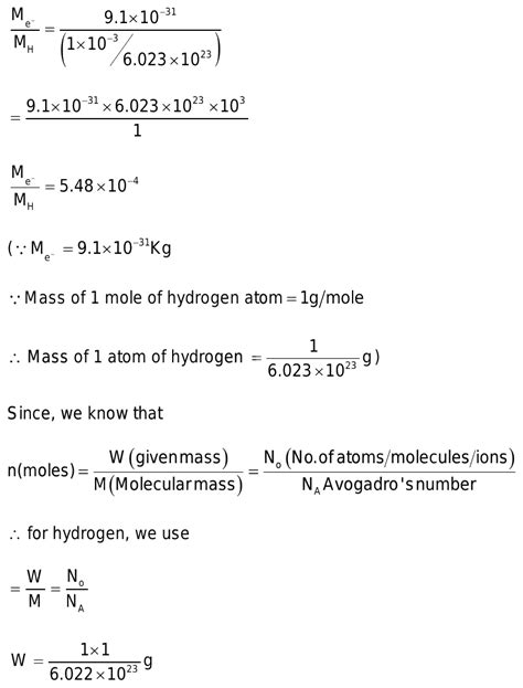 The ratio of mass of electron to mass of hydrogen atom