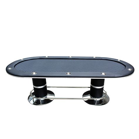 96" Knight #58 Plus Texas Hold'em Poker Table Cup Holders Black Speed ...