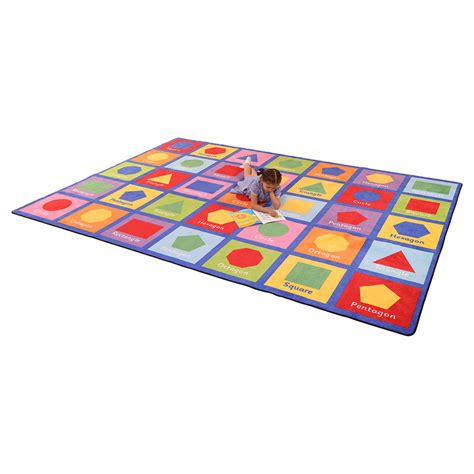 Large Shapes Learning Rug