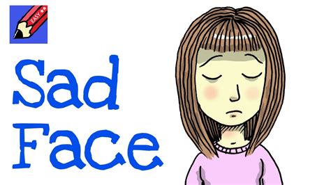 How to draw a Sad Face Real Easy - for kids and beginners - YouTube