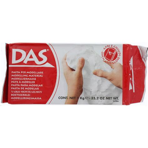 DAS 1kg White Modelling Clay | Modeling clay, Dry clay, Air dry clay