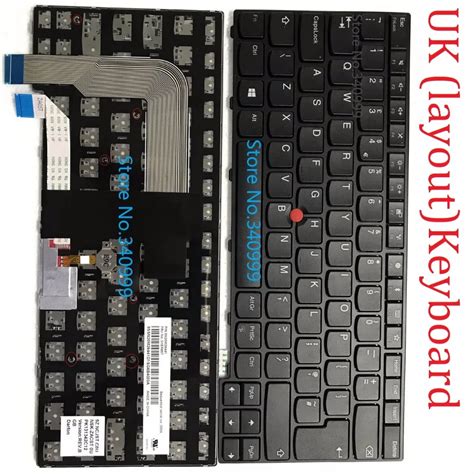 New original UK keyboard for Lenovo Thinkpad T460P laptop Keyboard noBacklit with frame ...