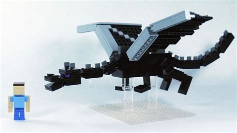 LEGO Minecraft Ender Dragon (3-scale) w/ Steve | Flickr - Photo Sharing ...