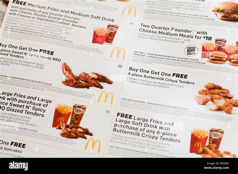 Mcdonalds coupon hi-res stock photography and images - Alamy