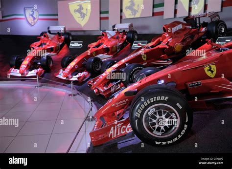 Ferrari F1 display, Ferrari Museum (Galleria Ferrari), Maranello, Italy Stock Photo - Alamy