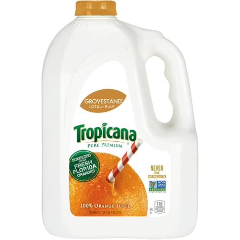 Tropicana Pure Premium 100% Orange Juice, 1 Gallon - Walmart.com ...