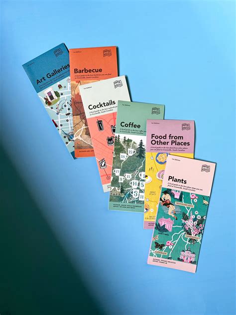 Complete set of six Greenville, SC Illustrated Maps – Six and Main