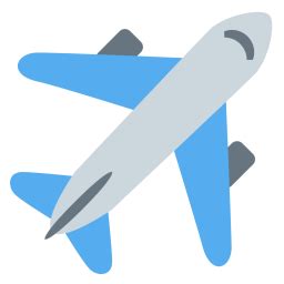 Plane Emoji Icon - Download in Flat Style