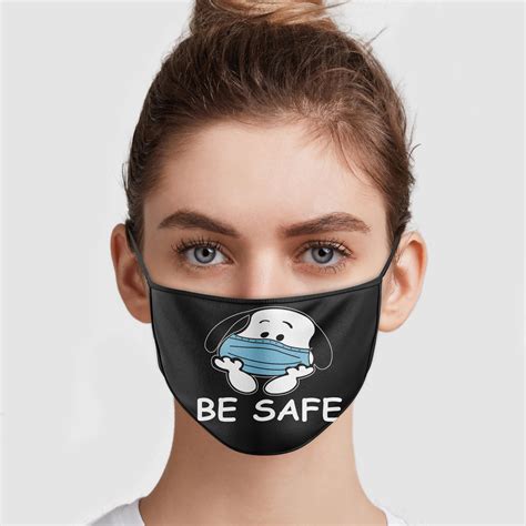 Snoopy Be Safe Face Mask | Allbluetees.com